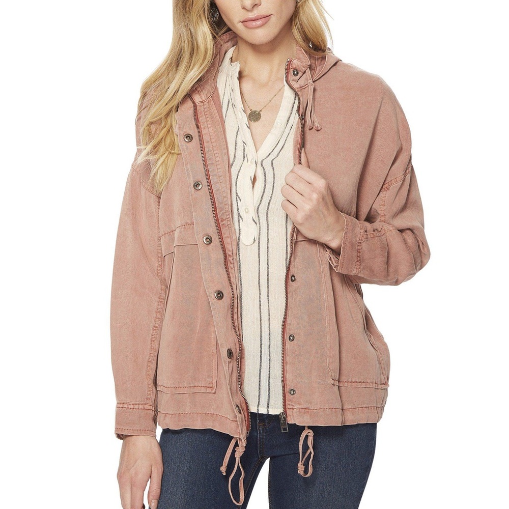 Lucky Brand Lightweight Hooded Utility Jacket